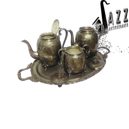 JUEGO DE TE DE LOS AÑOS 20´ DE PLAQUE