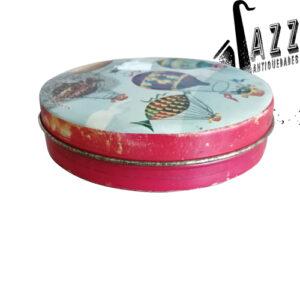 CAJITA METÁLICA CILINDRICA DE COLECCIÓN