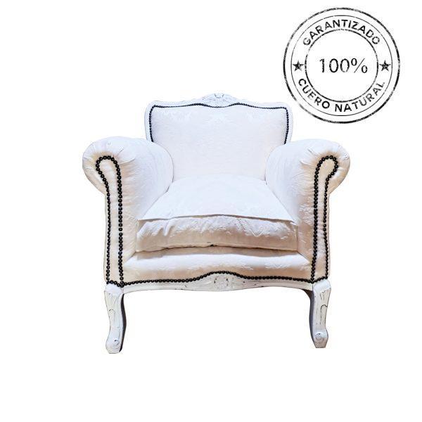 SILLÓN MODELO NORMANDO VINTAGE BLANCO