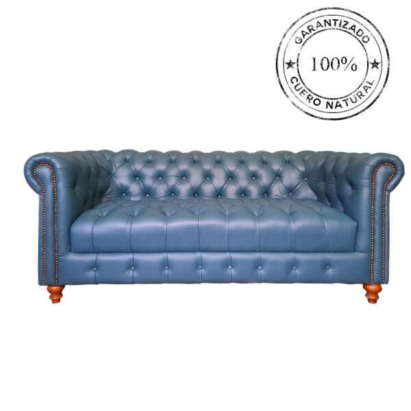 SOFÁ CHESTERFIELD CAPITONÉ TURQUESA DE 190cm