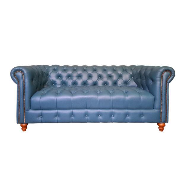 SOFÁ CHESTERFIELD CAPITONÉ TURQUESA DE 190cm