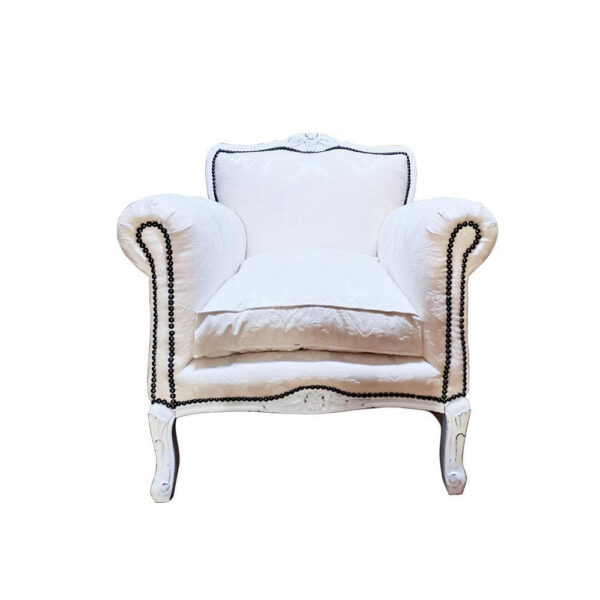 SILLÓN MODELO NORMANDO VINTAGE BLANCO