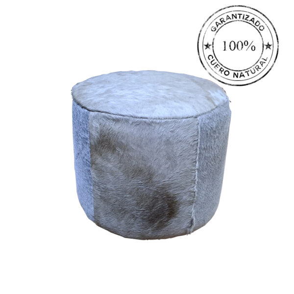 PUFF DE CUERO DE PIEL DE 70cm