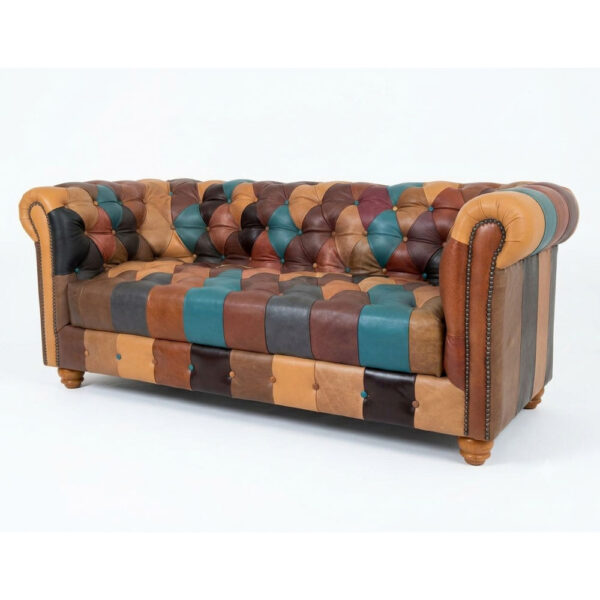 SOFÁ CHESTERFIELD DE COLORES 190cm DE EXHIBICIÓN