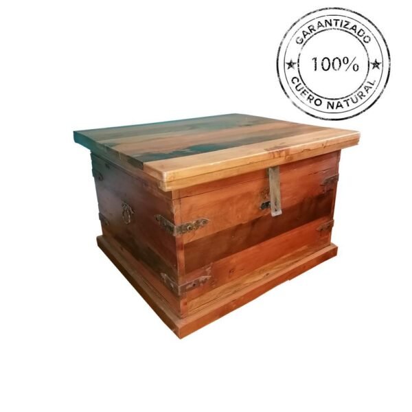MESA DE CENTRO BAÚL DE MADERA NATIVA